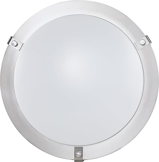 Design House Ripon 11 Inch Integrated LED Ceiling Light 2-Pack, 5 Color Temperature, Dimmable, Satin Nickel – Design House, 589598