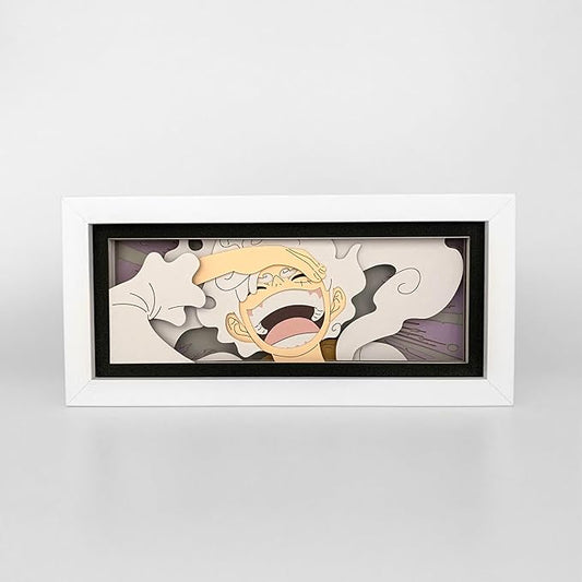 Luffy GEAR5 Light Box - One Piece – Anime Lamp Figure Night Light – 3D Anime Room Décor Gift for Otaku