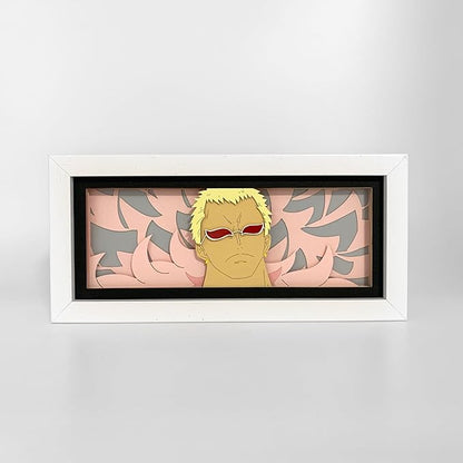 Doflamingo Light Box - One Piece – Anime Lamp Figure Night Light – 3D Anime Room Décor Gift for Otaku