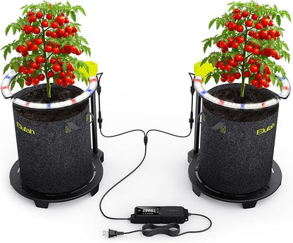 Saturn480 48W Under Canopy LED Grow Light, Full Spectrum Grow Lights for Indoor Plant Seeding/Veg/Bloom, Adjustable Height 12''-22'', 3-in-1 Controller Plant Light for 2x4ft Indoor Growing