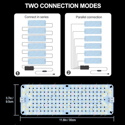6Pack 2026 Ultra-Thin Panel Grow Lights for Seed Starting, Vegetables, Greenhouse & Under Cabinet & Shelf Plants with Timer 4/8/12/16/20H, Free Connect Full Spectrum Indoor LED Plant Growing Lamps