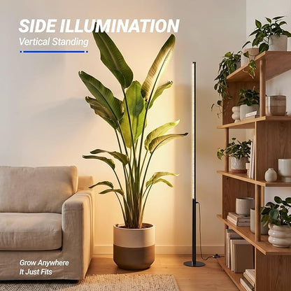 Barrina T10 Pro Standing Grow Light with Timer, 42W, 169 LEDs, Full Spectrum Vertical Grow Light for Indoor, Wide Coverage, 4FT to 5.6FT Height with Foot Switch, Ideal for Flowering and Tall Plants
