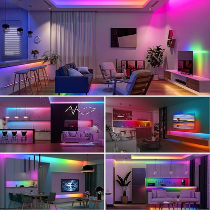 BTF-LIGHTING 2835SMD WS2811 IC RGB Chasing Color LED Strip Light 32.8FT DC24V 108LED/m 18Pixels/m 8mm Width Flexible Addressable Strip for Indoor Decor (No Adapter or Controller)