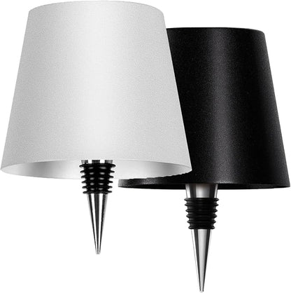 2026 New Wireless Bottle Lamp,LED Bottle Lights for Liquor & Wine Bottles,Bottle Light with Dimmable(Black+White)