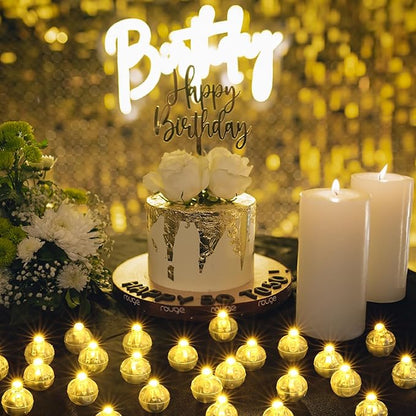 LIHAO 30pcs LED Balloon Lights Mini Round LED Ball Lights for Christmas Halloween Birthday Wedding (Warm White)