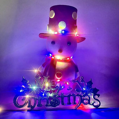 2-Pack Multicolor Fairy Lights Battery Operated with Timer, Waterproof 16FT 50 LED String Lights Outdoor Indoor, Twinkle Lights for Bedroom Wedding Birthday Christmas Parties Centerpiece (Multicolor)