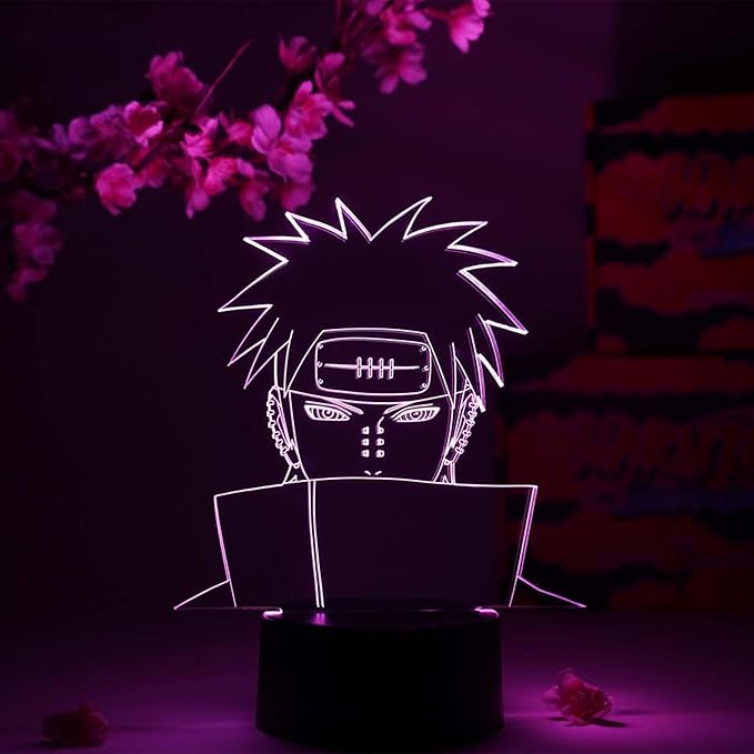 Otaku Lamps Pain Naruto – Anime Night Light, 16 Color RGB LED – Gift for Otaku
