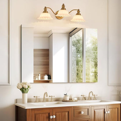 XIEDUN Bathroom Vanity Light White 3 Light