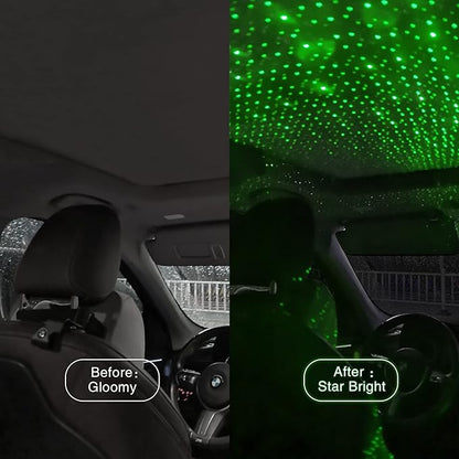 Star Projector Night Light, Car Accessories for Women and Men, Romantic Car Led Lights Interior, Adjustable Interior Car Lights, Bedroom, Roof, Room Decor, Home Decor, Plug and Play