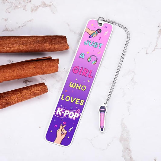 Kpop Bookmark Purple Graduation Decoration Class of 2026 - K-Pop Gift Bookmark for Kpop Music Lover, Kpop Merch, K Pop Gifts for Teen Girl Women, Korean Drama Gifts for Women Friends K-Pop Lovers Fans