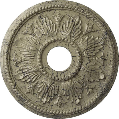 Ekena Millwork CM18ED1CSC Edinburgh Ceiling Medallion fits Canopies up to 5 1/8, Castle Stone Crackle