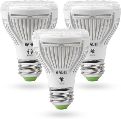 SANSI 36W Grow Light Bulb 1pack + 10W Grow Bulb 3pack, LED Full Spectrum, with Optical Lens for High PPFD, Energy Saving Plant Lights for Seeding and Growing