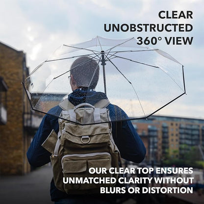 REPEL Windproof Travel Umbrella - Compact & Withstands Winds up to 85MPH , Strongest Premium Auto Folding Umbrella for Rain and Sun - Durable, Light & Portable for Women & Men , Fits Backpack & Cars