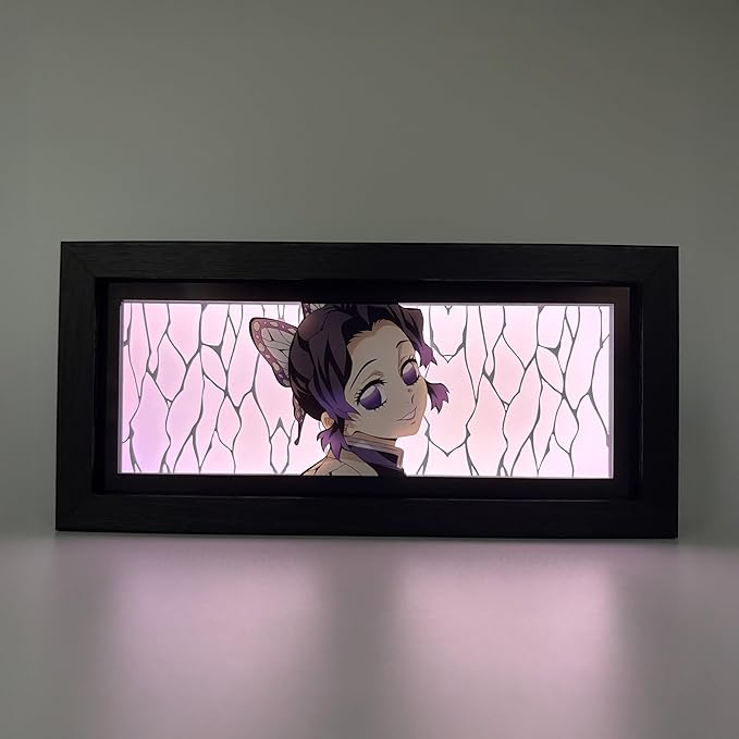Shinobu Light Box - Demon Slayer – Anime Lamp Figure Night Light – 3D Anime Room Décor Gift for Otaku