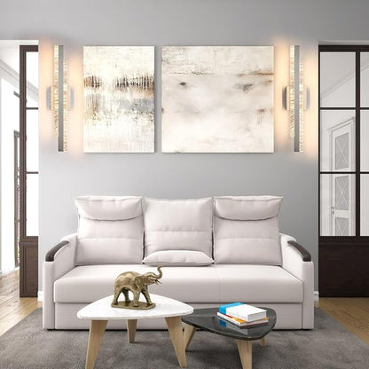 Modern Bathroom Vanity Light: Brushed Nickel 24 inch 28W Dimmable LED Bath Bar Light Fixtures Over Mirror - Wall Sconce Picture Lights for Living Room Bedroom 3000k