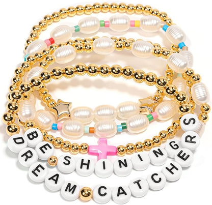 AICase for Kpop Stray Kids BTS Merch Toys Gifts Doll Bracelets Birthday Decorations 5 Pcs Stackable Stretch Friendship Beaded Bracelets k pop SKZ Cosplay Costume Jewelry Gifts for Fans Women Christmas