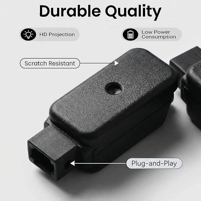 2Pcs HD LED Car Door Lights Logo Projector,2026 Upgraded Accessories Compatible with A3/A4/A5/A6/A7/A8/Q3/Q5/Q7/R8/TT/RS/S3/S4/S5/S6,Ultra-Bright Ghost Shadow Puddle Lights,OEM Style Door Lights