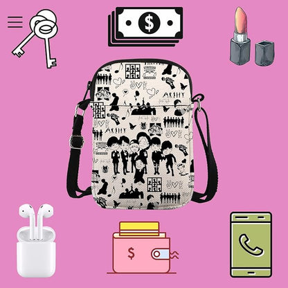TSOTMO K-pop Characters Bag Music Lover Gift K-Pop Boygroup Crossbody Bag for Korean Group Member Merchandise