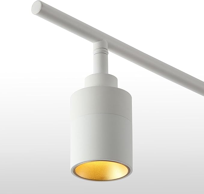 Shura White 6-Light Swivel Track Light with Rotatable Heads & Adjustable Arms, Integrated LED Bulbs, 5 ft. Ceiling Track Lighting Kit, 3000K, 3000 Lumens