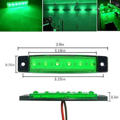 20 Pcs Green LED Rock Strip Lights,Wheel Well Underglow Lighting Kits,Car Rock Lights Exterior Side Marker Lights for Wrangler Truck Golf Cart RV RV SUV Offroad