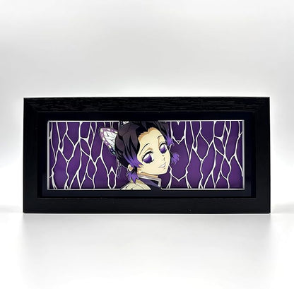 Shinobu Light Box - Demon Slayer – Anime Lamp Figure Night Light – 3D Anime Room Décor Gift for Otaku