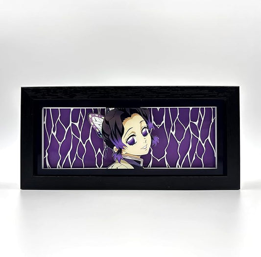 Shinobu Light Box - Demon Slayer – Anime Lamp Figure Night Light – 3D Anime Room Décor Gift for Otaku