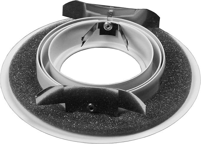 NICOR Lighting 4 in. White Recessed Adjustable Gimbal Ring Trim (19558WH)