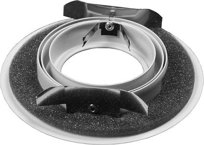 NICOR Lighting 4 in. White Recessed Adjustable Gimbal Ring Trim (19558WH)