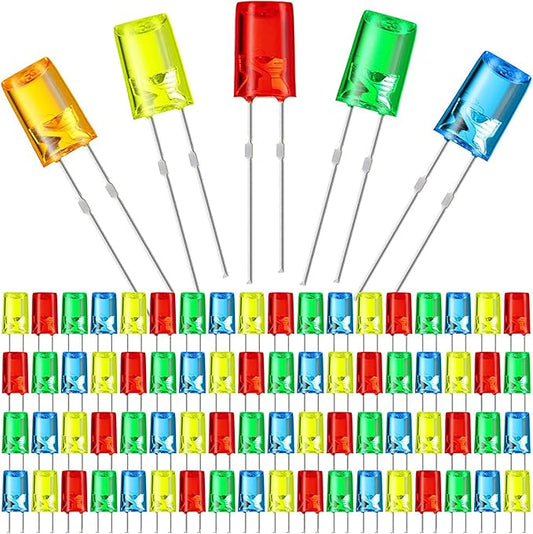 Mudder 400 Pcs Valentines LED 5mm String Lights Mini Replacement Bulb Energy Efficient LED Wire Light Set Connectable Home Decor Bulb for Festival Patio Garden Christmas Wedding Holiday(Multicolor)