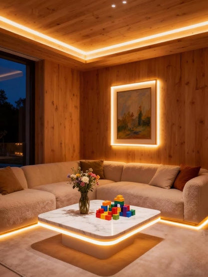 Under Cabinet Lighting 20Ft LED Strip Lights Kit with Dimmer Control for Kitchen, Cabinet, Shelf, Counter 360 LEDs Rope Light Flexible Cuttable Light Strips for DIY