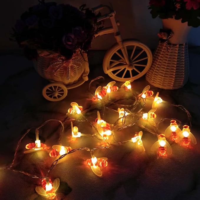 Remote String Lights, 7.5Ft 20 Led Fairy Battery Operated String Lights for Garden, Patio, Lawn Decoration with Remote Control(Warm White)