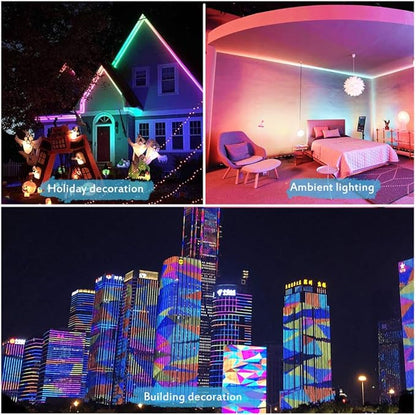 ALITOVE 32.8ft 24V WS2811 Addressable RGB-IC LED Strip Light 600LEDs Programmable Dream Color Flexible LED Pixel Light Chasing Effect LED Rope 5050SMD Non-Waterproof Black PCB(No Adapter & Controller)