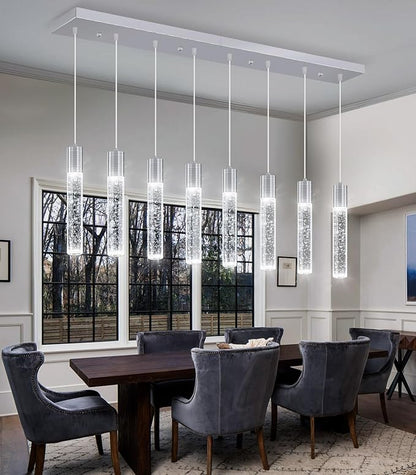 Modern Crystal Chandeliers LED Flush Mount Ceiling Chandeliers for Living Room High Ceiling Entrance Foyer Lobby Bedroom Gold
