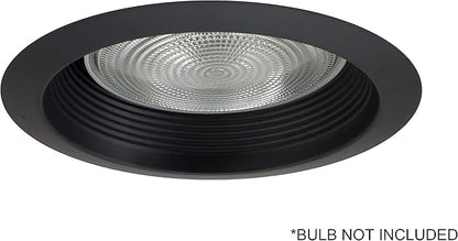 NICOR Lighting 6 inch Black Wet Location Rated Cone Baffle Trim, Fits 6 inch Housings (17550ABKWL)