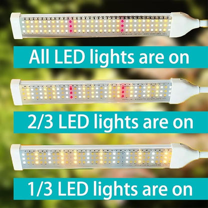 315 LED Grow Lights for Indoor Plants Full Spectrum, LED Plant Light with Stand, Adjustable Height, Plant Grow Lights with Auto 4/8/14/H Timer for Indoor Tall Plants.