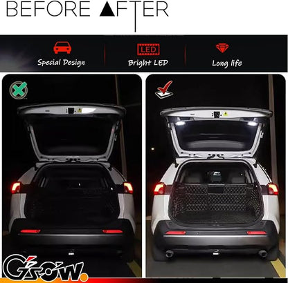 2 Pcs LED Trunk Overhead Lights for Toyo-ta RAV4 2022 2023 2024, Rav4 accessories Rear Hatch Door Lid Trunk Cargo Lamp Trunk Ceiling Lighting