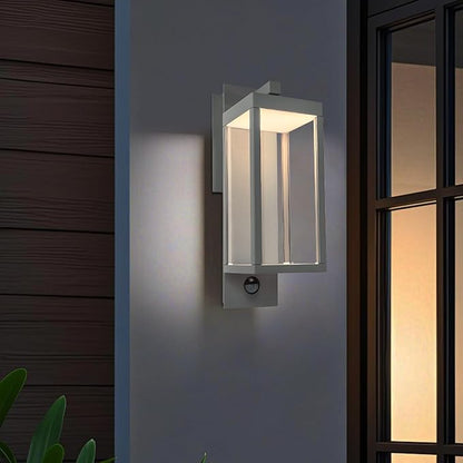 Motion Sensor LED Porch Lights Outdoor Wall Mount Lantern Exterior Light Fixture for House Garage Patio Garden,13W 750LM