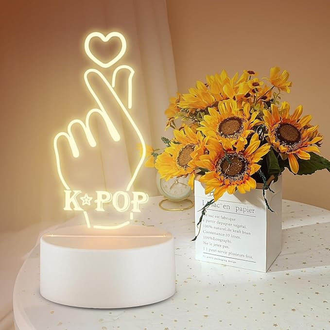 K-POP Decorative Night Light, Music-Themed Gift Crafted for K-POP Fans Choice Holiday Gifting