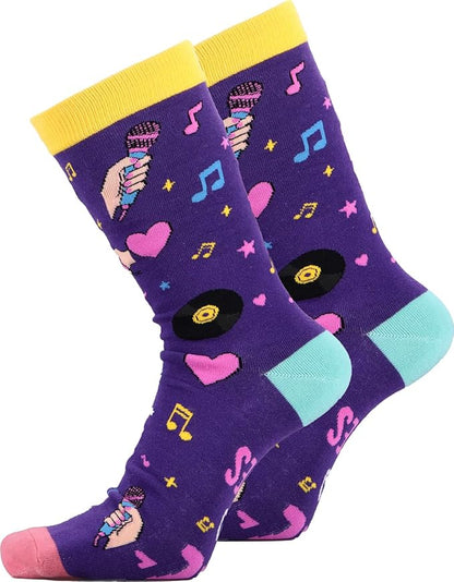 Sophauteem K-Pop Socks for Girls, Cute Crew Socks, Korean Pop Fan Gift, Kpop Lover Socks for Teens Women, Music Lover Gift