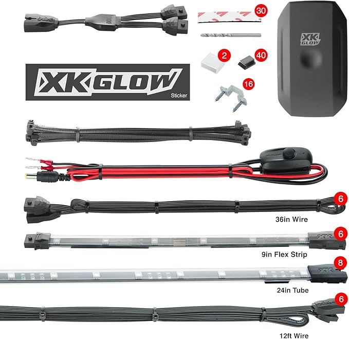 XKGLOW KS-CAR-ADVANCE LED Light Strips & Kit