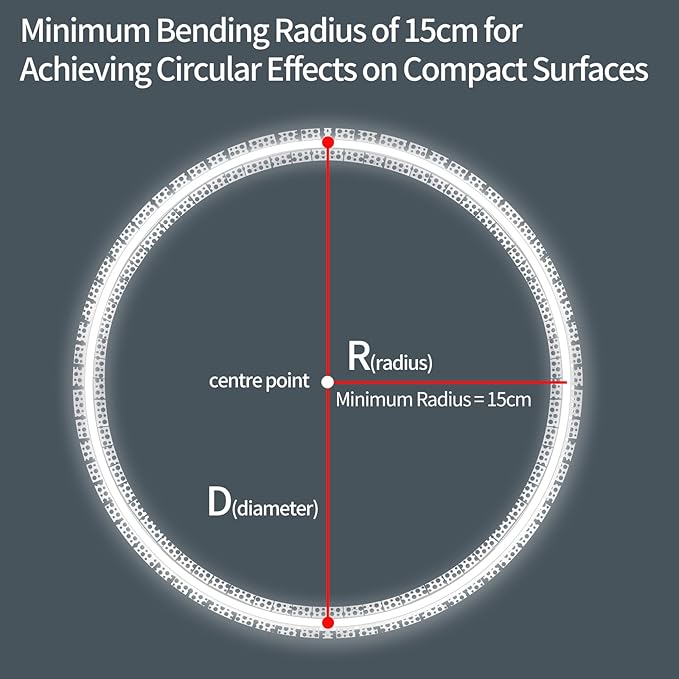 6 Pack Led Diffuser Channel with Milky White Silicone Cover 6.6FT/2M Plaster-in Aluminum Drywall U Shaped Trimless Recessed Track for Strip Light, Flexible Led Profile 45 Degree Bendable