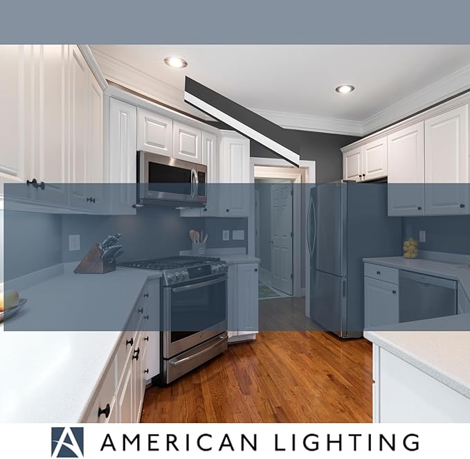 American Lighting LED Courant Plus Undercabinet Light 40 Inch 5CCT 90+ CRI 2000 Lumens with USB-A USB-C and 20A Receptacles Black Finish – Title 24 Compliant
