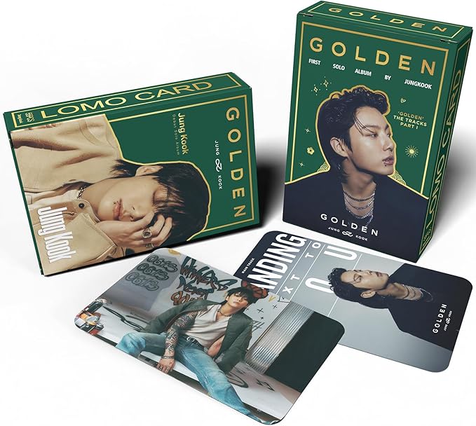KPOPBP Golden Album Photocards First Solo Album Photo Cards Kpop Lomo Card Set Gift Merch for Boys and Girls