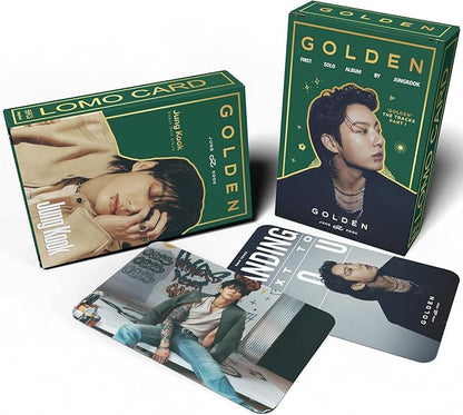 KPOPBP Golden Album Photocards First Solo Album Photo Cards Kpop Lomo Card Set Gift Merch for Boys and Girls