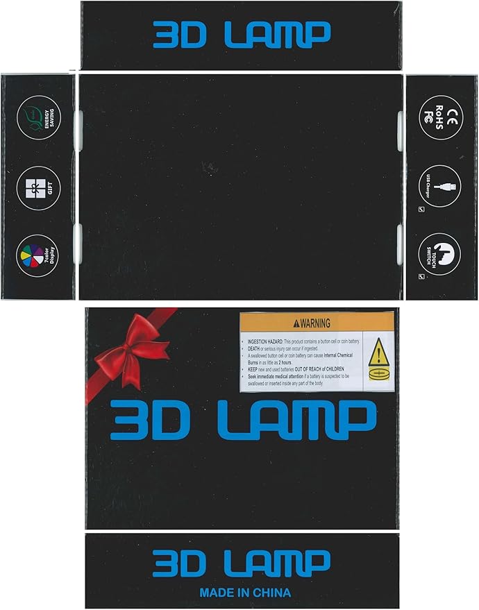3D Racing Car LED Night Light, 16 Color Changing Lamp with Remote Control, Birthday Gift