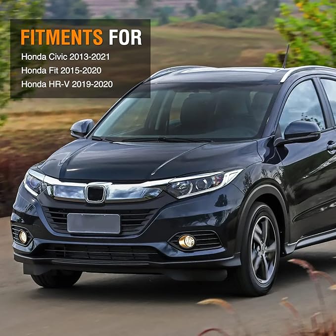 Nilight Fog Lights Assembly Compatible with Honda Civic Sedan Fog Light Assembly 2013 2014 2015 2016 2017 2018 2019 2020 2021 Civic 2015-2020 Fit 2019-2020 HRV