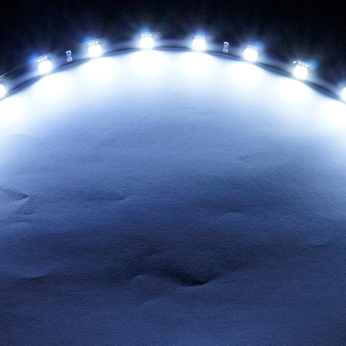 SOCAL-LED LIGHTING 60cm 24" White Flexible LED Strips High Power Bright 5050 12 SMD Car DRL Under Dash Accent Light, Waterproof, Cuttable, Pack of 2