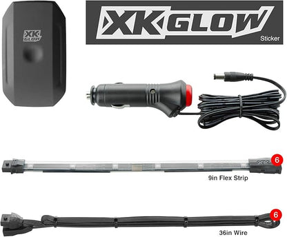 XKGLOW chrome App Control Car Mini LED Accent Light Kit - Interior