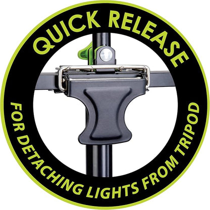 PowerSmith 30,000 Lumen Dual-Head LED Work Light with 80 in. Adjustable Metal Flip-Lock Tripod Stand and 10ft Grounded Power Cord