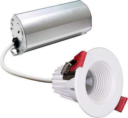 NICOR Lighting 2 inch Round LED Recessed Downlight in White, 4000K (DRD211204KWH)